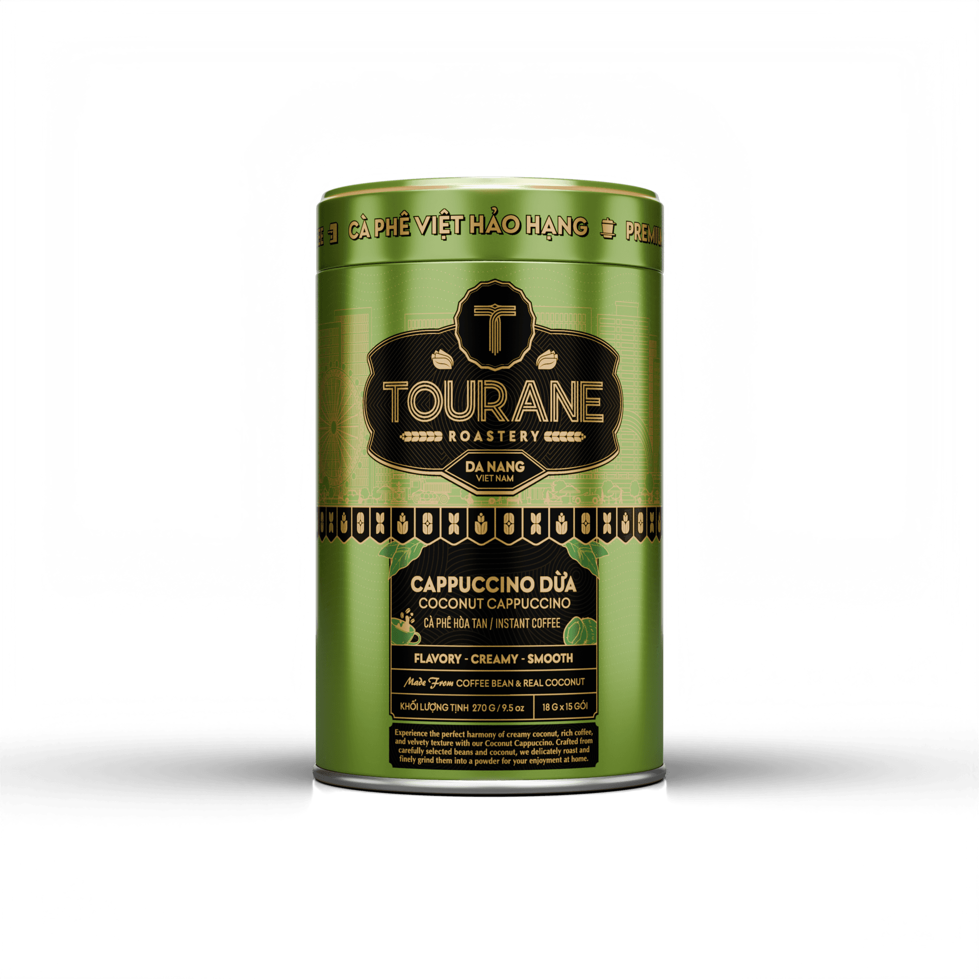 Coconut Cappuccino Instant Coffee - Tin Can