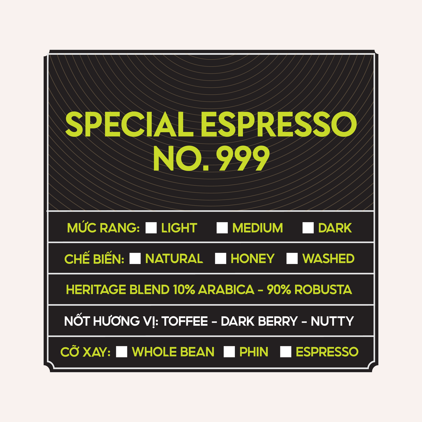 Special Espresso No. 999 - 500g