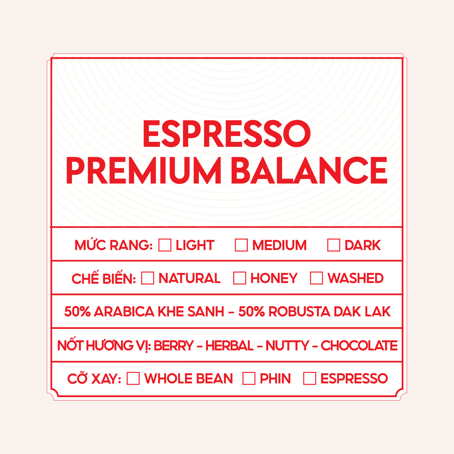 Premium Espresso - Balance- 500G